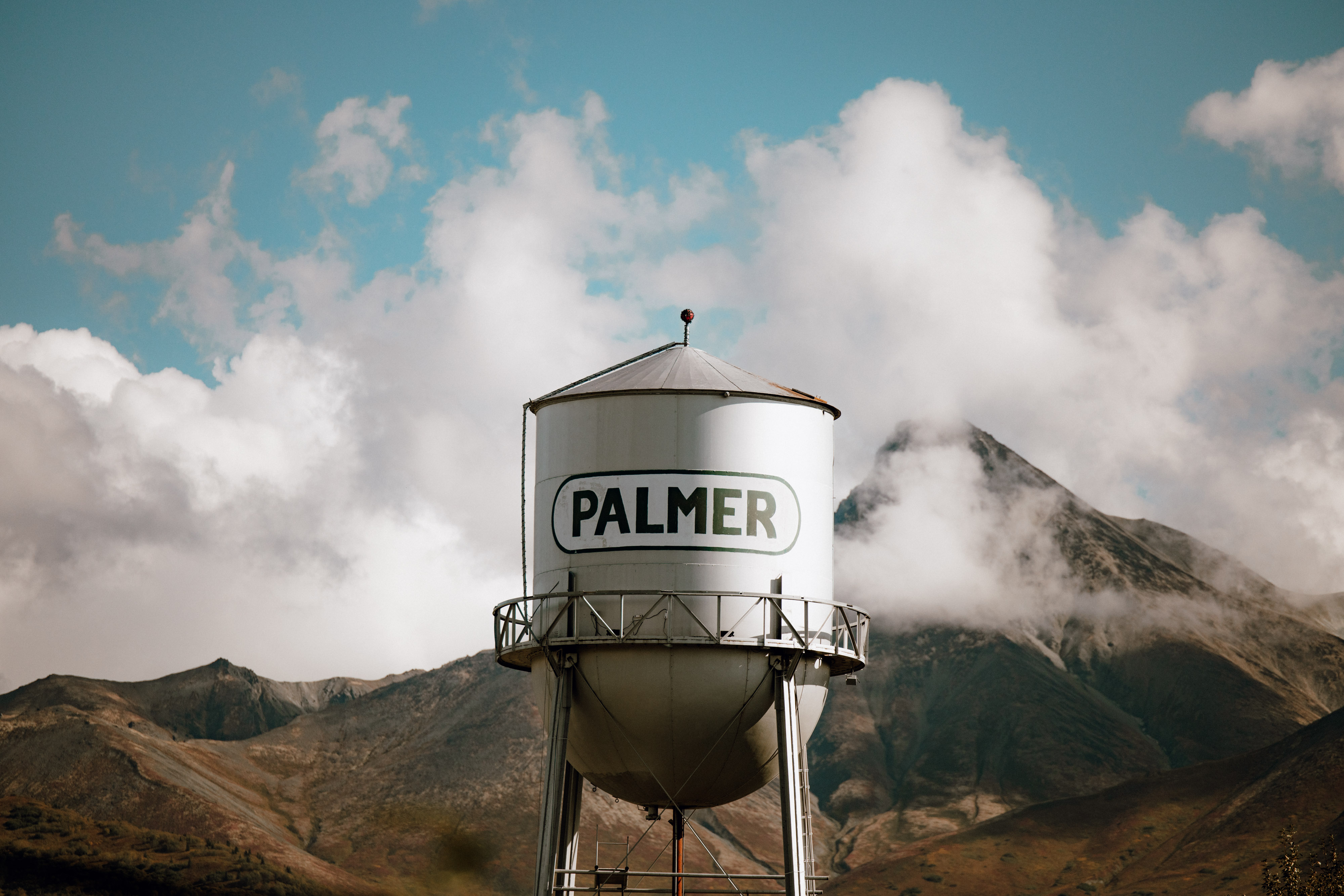 Palmer, Alaska with mountains surrounding the Alaska Bible College community